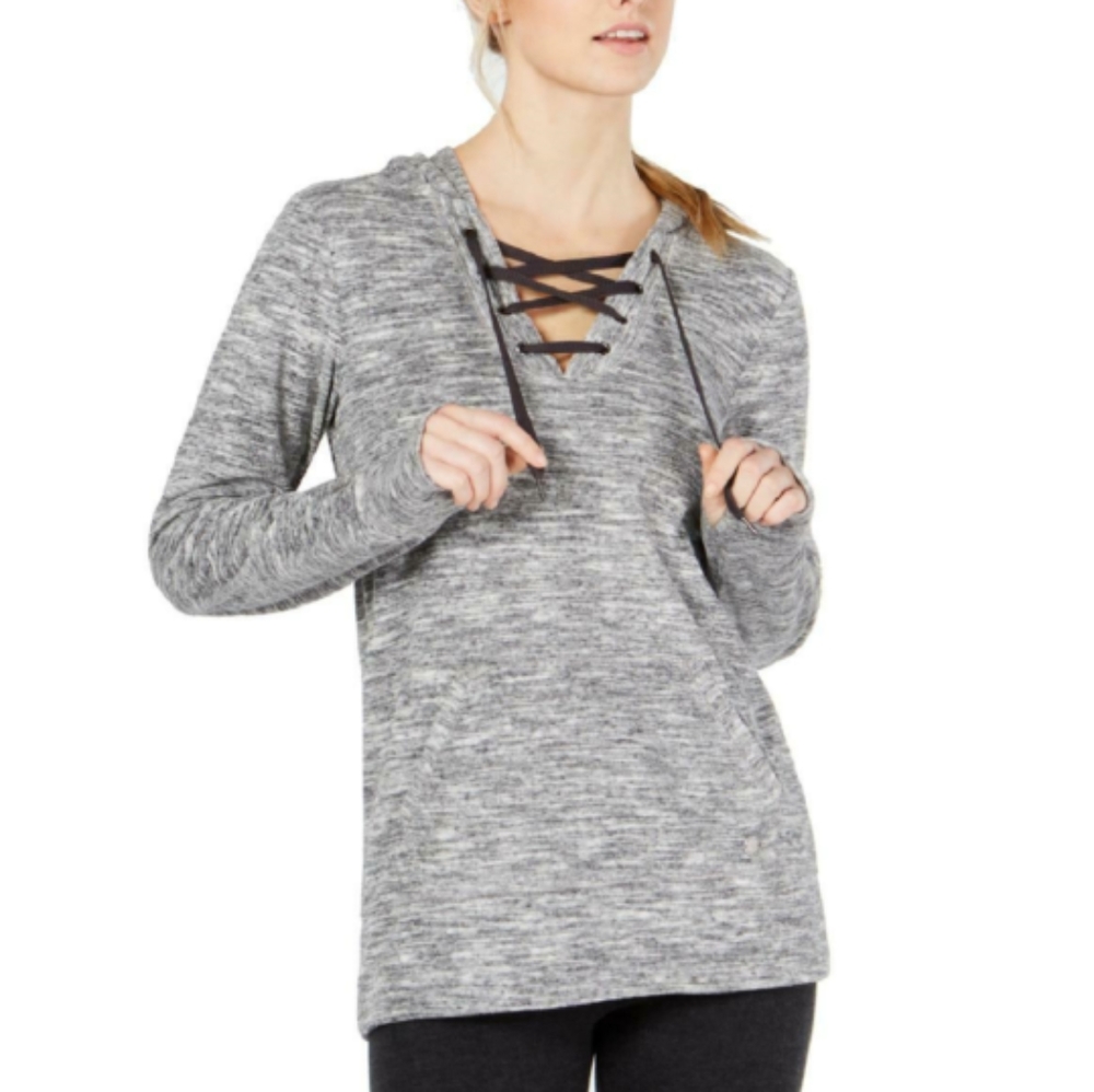 Small Ideology Light Lace Up Hoodie